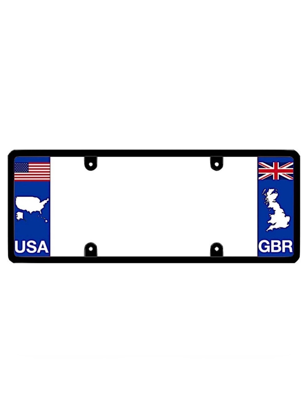 USA-GBR License Plate Frame